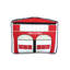 Ensemble de courtepointe réversible multicolore en coton 180 TC-1452673392