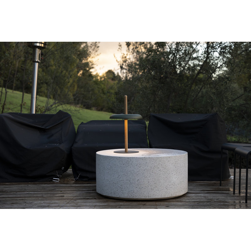 Lampe de table Nivél, Chêne blanc, Vert forêt