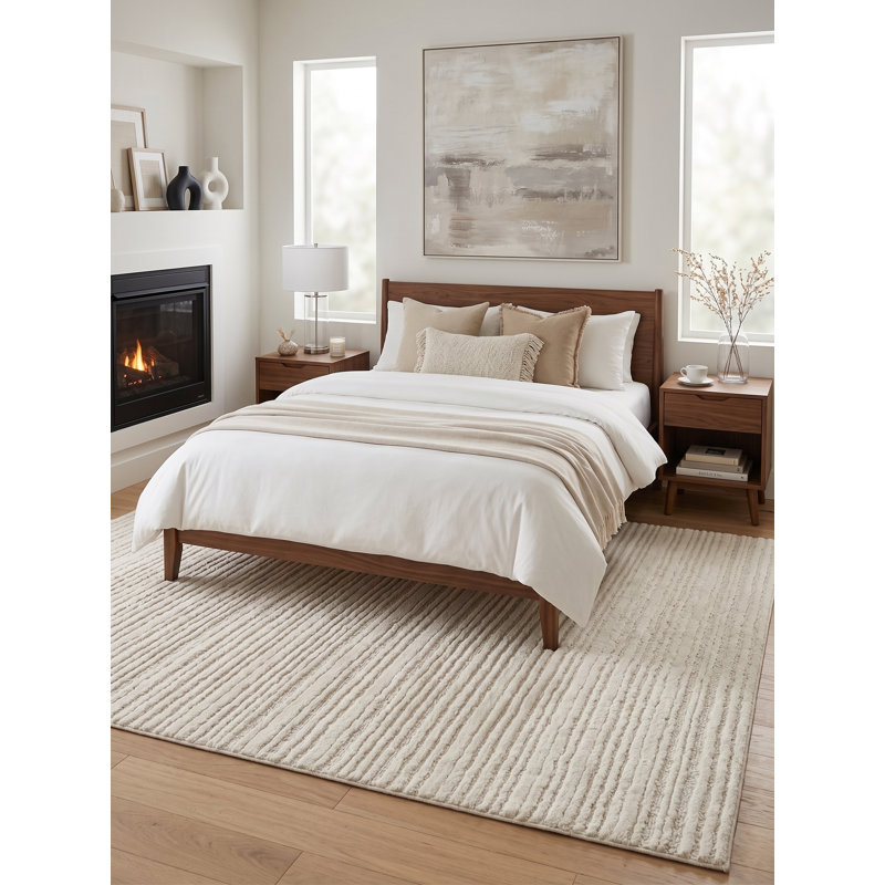 Nayash Collection Hand Tufted Area Rug, Off White, Rectangle  8 X 10 (FT)