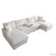 Canapé modulaire surdimensionné en U de 126 po avec console et porte-gobelet-116743462