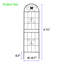 Ensemble de 4 treillis de jardin en métal 71 po x 19,7 po, antirouille noir pour une utilisation extérieure, installation facile, galvanisé robuste, supporte les plantes grimpantes comme la rose, le raisin, le treillis de concombre 4, support de plante, assemblage,-1812891728