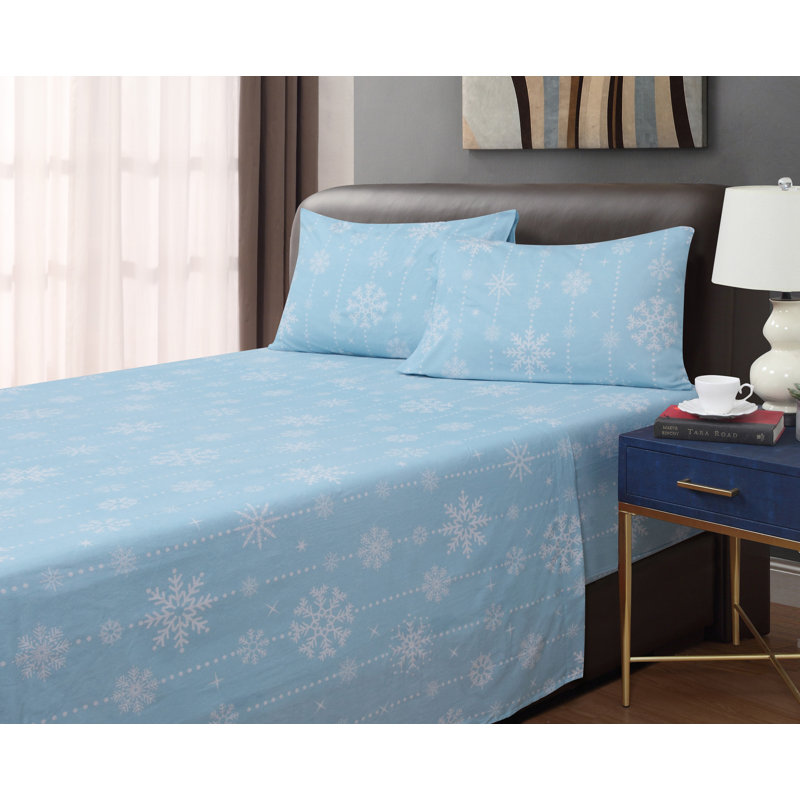 Bissette 100% Cotton Flannel Sheet Set, Full/Double