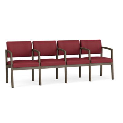 Lenox Steel Waiting Reception 4 Seat Tandem Seating Metal Frame