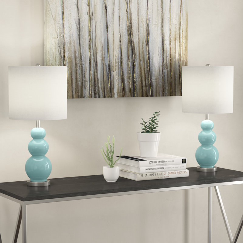 Moorer Ceramic Table Lamp, Blue