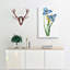 Blue Iris Flowers - Wrapped Canvas Painting-55304099