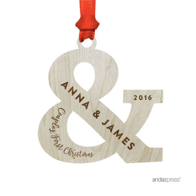 Wood Holiday Shaped Ornament