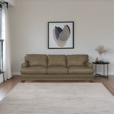 Nixson 100'' Genuine Leather Sofa