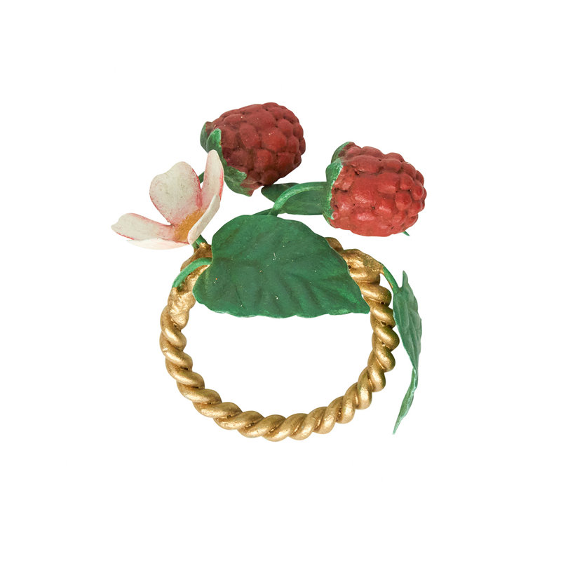 Meadow Walk Floral Napkin Ring Assorted Set/4 - Multi