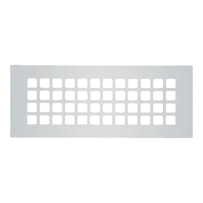 Grille de plancher Reggio, 4 po x 12 po, Blanc