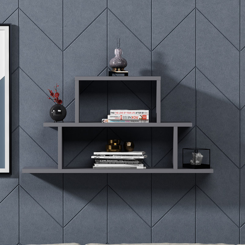 Locelso Floating Shelf, Grey