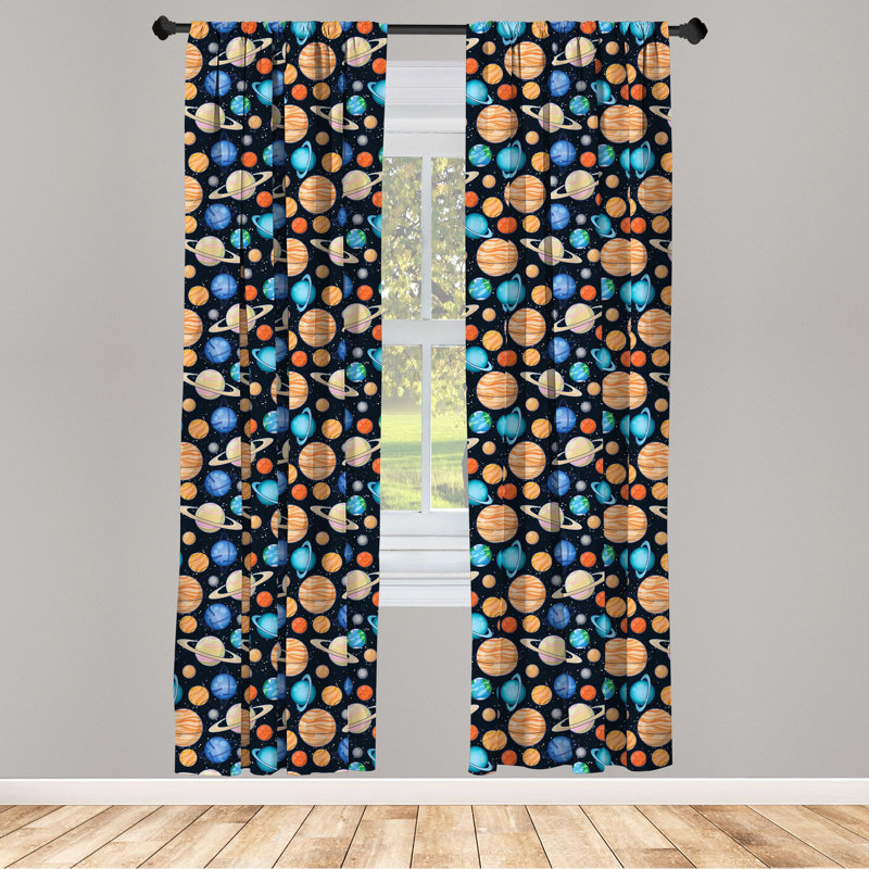 Galaxy Semi-Sheer Rod Pocket Sliding Panel, 28" x 84"