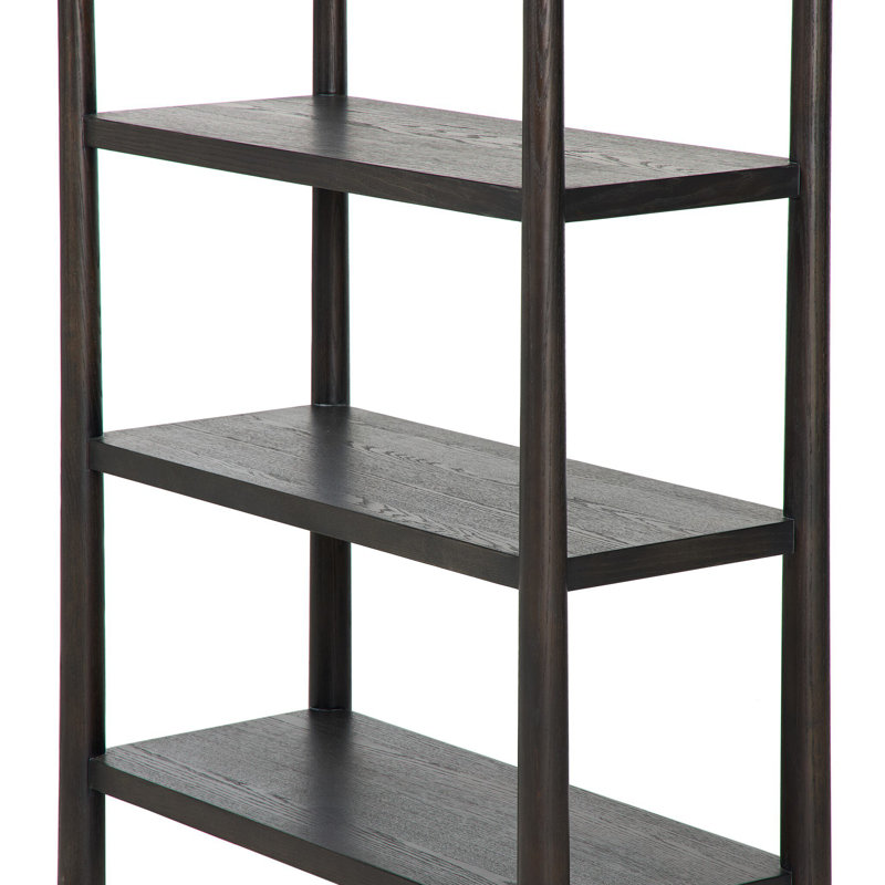 Eldridge Standard Bookcase, Distressed Black Oak