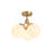 Lumora 3-Light Dimmable Glass Globe Pendant