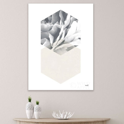 «Blooming Neutrals I» par Goldberger Jennifer - reproduction encadrée sur toile