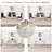 51'' Glass Dining Table Set, with Clear Tempered Glass Top, Ideal for Small Spaces-1611221212-1611221202