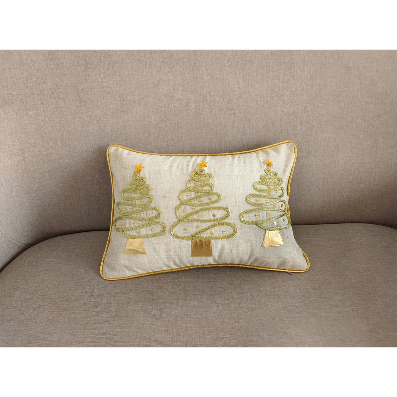 Housse de coussin rectangulaire en polyester