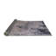 Tapis brun / bleu à motif abstrait Brinnon-932183970
