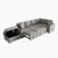Canapé-lit modulaire convertible en L 84,7 po