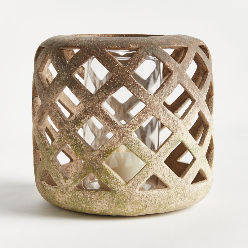 LUCCA HURRICANE LARGE, 11.22" H x 8.66" W x 8.66" D, Brown
