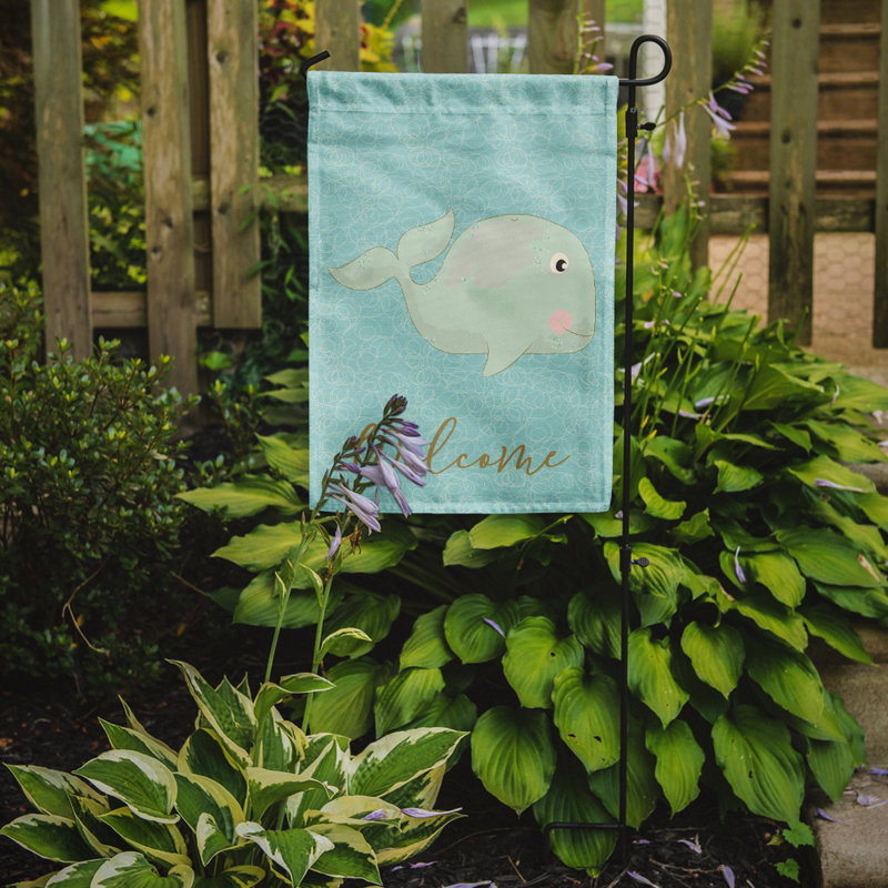 Très haut en polyester 15 x 11 po welcome drapeau de jardin