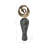 Decorative Glass and Metal Sculptural Vase Set with Artistic Iron Accents and Curved Silhouette in Contemporary Modern Design Style - Set of 2-105356488