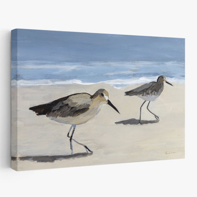 Pipes - Animal plage, oiseau beige