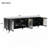 Contemporary TV Stand With Adjustable Shelves For Tvs Up To 78'', Stylish Media Console With Gold Handles And Arch Fluted Glass Doors, Delicate Entertainment Center For Living Room-2072676036