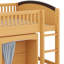 Lit mezzanine avec armoire de rangement intégrée, garde-robe spacieuse et système d'éclairage DEL intégré-1467381064