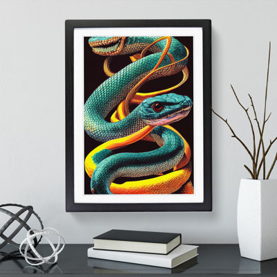 Snakes Intertwined - Single Picture Frame Print
