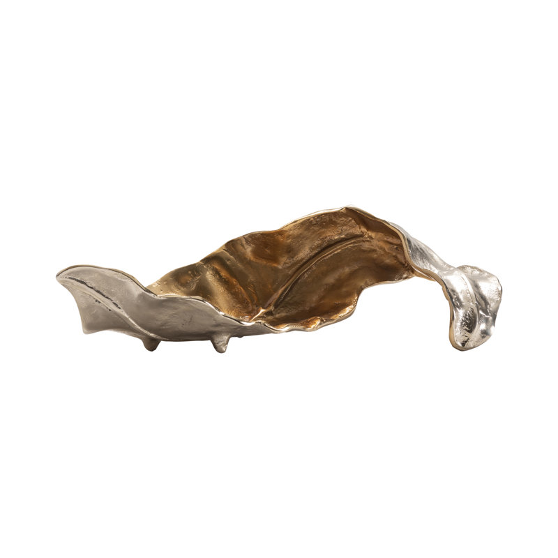 Willow Large Two-Toned Sculptural Metal Leaf