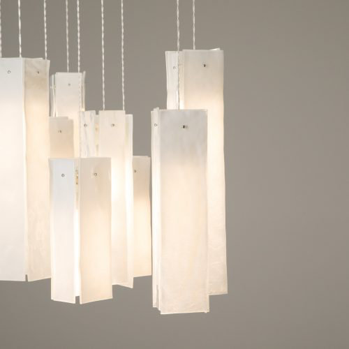 7 - Light LED Pendant, 7, Fading White