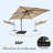 Pulk 120'' x 120'' Square Cantilever Umbrella-66944742