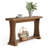 62.99-Inch Long Farmhouse Entryway Narrow Console Table Wooden Sofa Table Behind the Couch for Living Room, Hallway, Foyer, Light Walnut