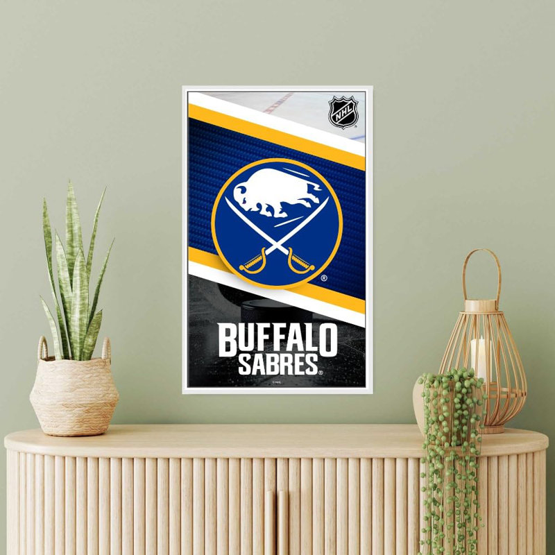 «Winnipeg Jets», impression sur toile tendue - Équipe de hockey de la LNH sous licence officielle, H 63 po x l 39 po, Blanc