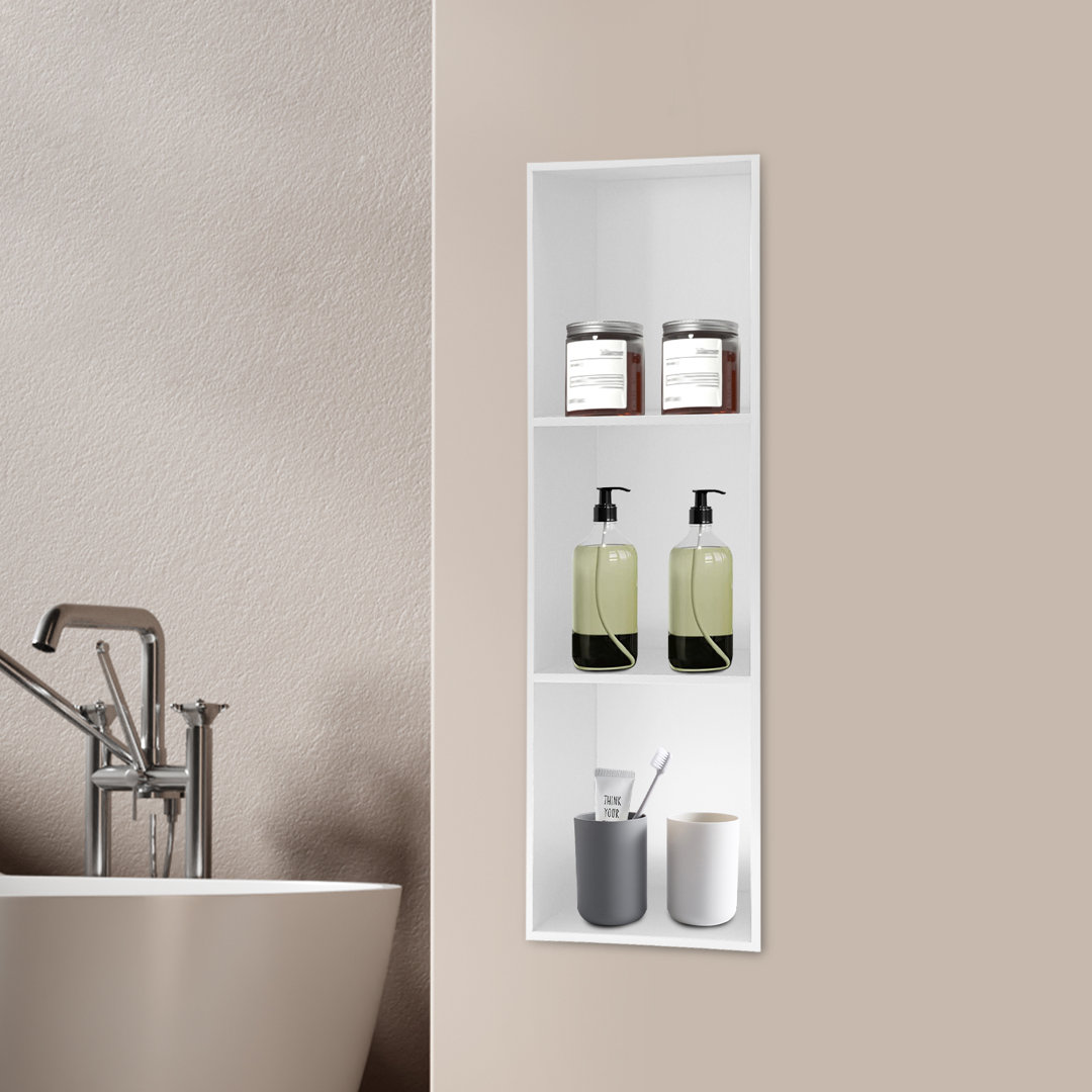 Niket Stainless Steel Wall Mounted Required Bathroom Shelves Rebrilliant 