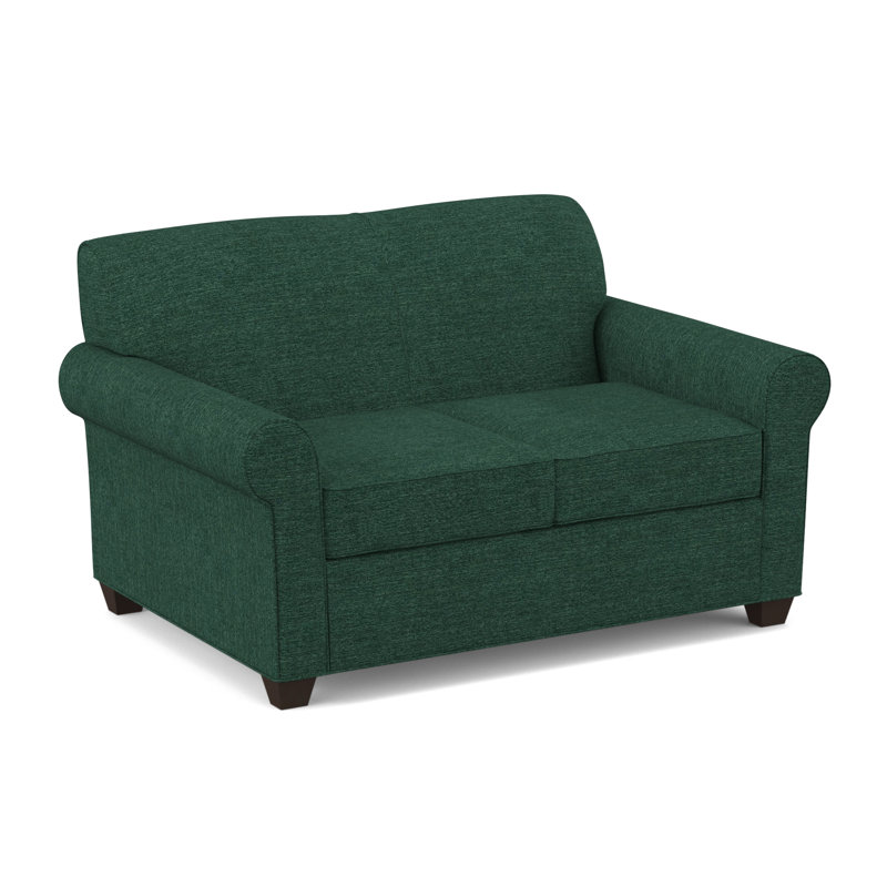 Finn 59" Rolled Arm Loveseat, Antic Jade, Cafelle