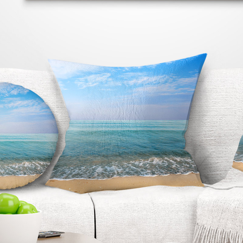 Coussin Seashore, 16 po x 16 po, Carré