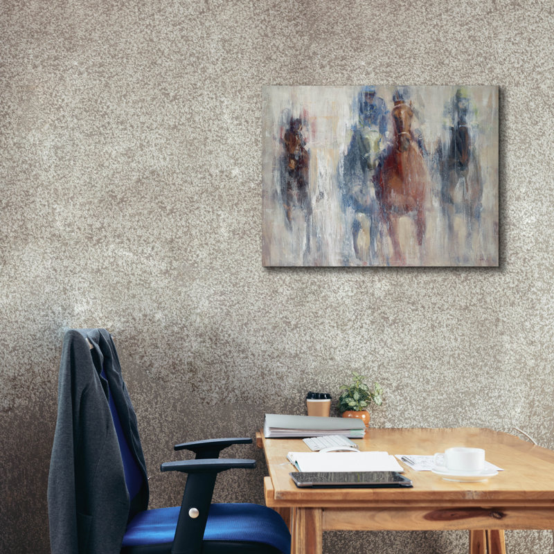 «Derby 2015» par Valtcho Tonov, art mural sur toile, H 26 po x l 34 po x P 1,5 po