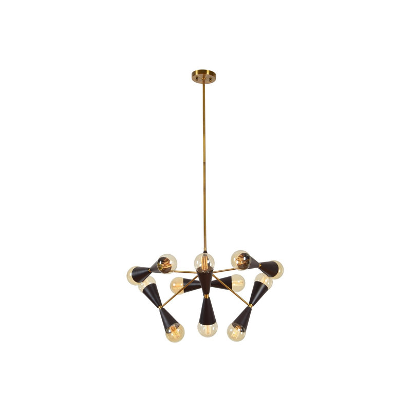 Luminaire suspendu unique 12 lumières 12 lumières