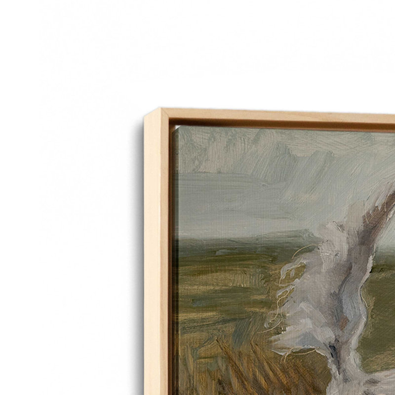 Reproduction d'art sur toile, "Chasse des colons" par Marian Parsons, H 12 po x l 16 po, Tanné