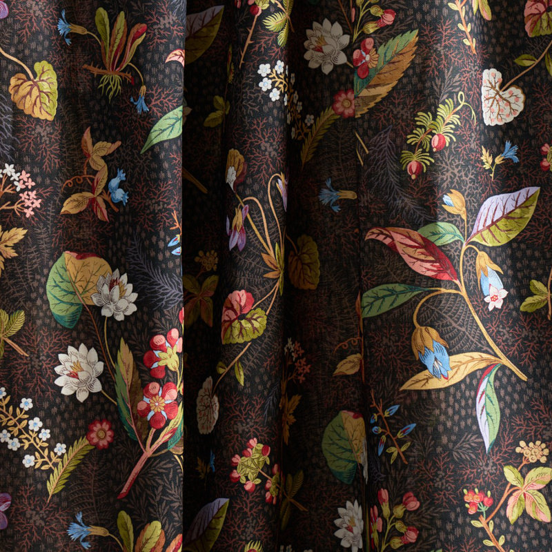 Blackwell Linen Fabric, Noir