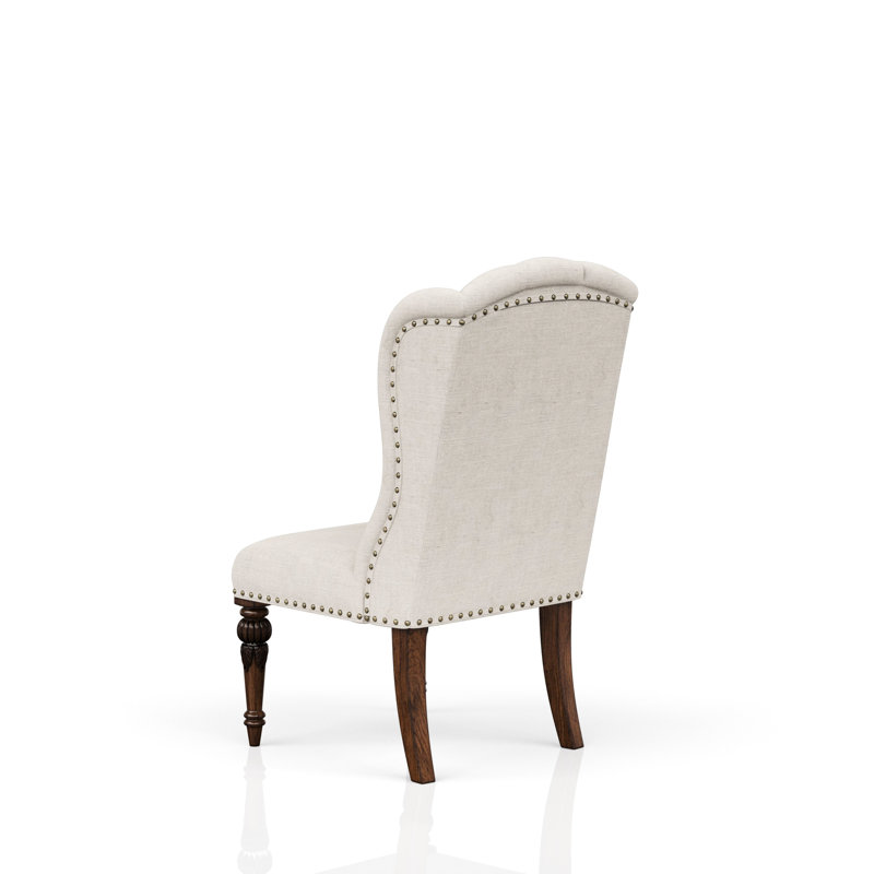 Fauteuil à oreilles rembourré gris, pour chaise d'hôte fiable et stable avec aile,