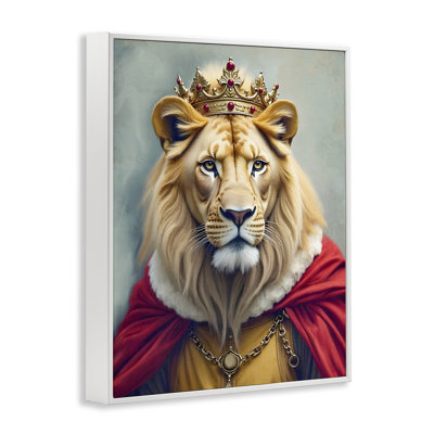 Portrait du roi lion royal, estampe numérique, conception de Kim Allen