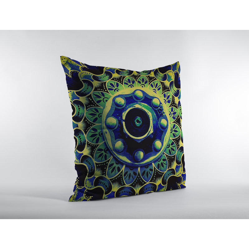 Housse et insert d'oreiller carré, 22 po x 22 po, Multicolore