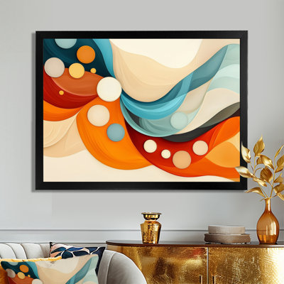 Ink Splash Of Mid Century Ink I - Abstract Liquid Ink Canvas Print