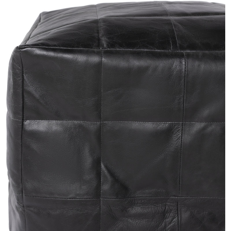 Leather Pouf