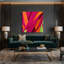 Abstract Shapes 19 Red Canvas Wall Art-142053751