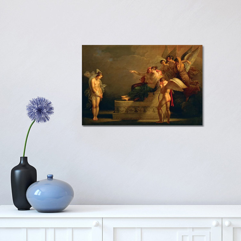 Legend Of Cupid And Psyche by Angelica Kauffmann - Wrapped Canvas Painting