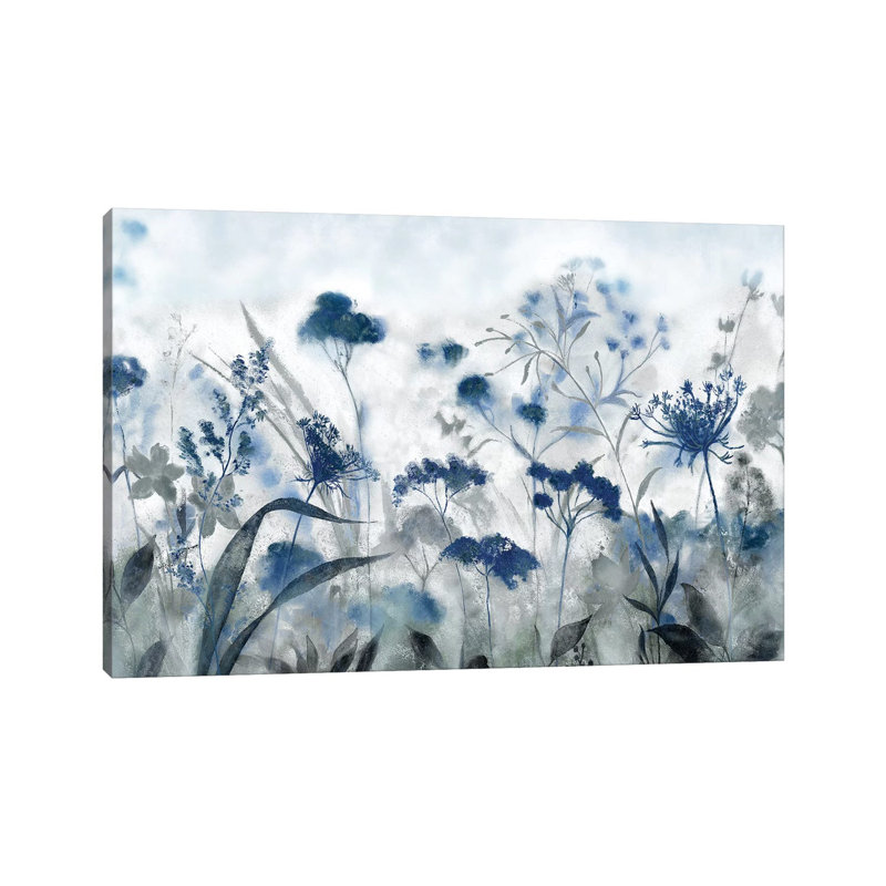 Inky indigo - reproduction d'art, Aucun mat, Toile tendue, H 12 po x l 18 po x 1,5 po
