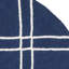 Tapis géométrique en laine / coton tissé à la main Rodgers - bleu / ivoire-1348277662